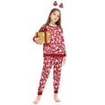 thumbnail image 3 of Purcoar Classic Christmas Deer Print Matching Family Christmas Pajama Set, 3 of 8