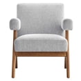 thumbnail image 6 of Modway Lyra Fabric Armchair - Set of 2 in Light Gray Fabric, 6 of 9