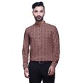 thumbnail image 1 of BESTMAN Chemise à Col Mandarin pour Homme Coupe Régulière Imprimée Kurta Courte pour Homme, 1 of 6