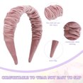 thumbnail image 3 of Diadema de turbante para niñas, banda de accesorios para el cabello, diadema sólida para mujeres y niñas, 3 of 5