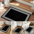 thumbnail image 6 of Black Geometric 2x3 Door Mat Rug, Greek Key Design Abstract Modern Art Non-Skid Rubber Backing Large Rectangle Rugs - Living Room Bedroom Home Office, Indoor Floor Mat Carpets Washable Rug, 6 of 9