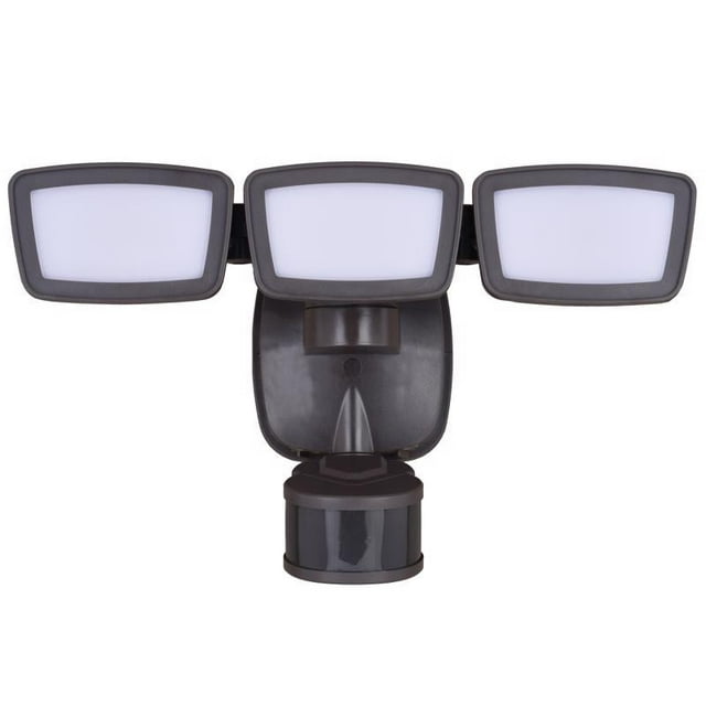 Proyector de seguridad Dualux LED con sensor de movimiento, color bronce, 26 W