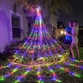 thumbnail image 4 of Outdoor Christmas Decorations Lights Christmas Tree Lights,12 ft High Christmas Yard Decorations Outdoor Waterfall Lights,with 8 Modes Control Outside Christmas Decor for Wedding Party Holiday, 4 of 7