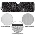 thumbnail image 6 of HUIAOCNG Spiderweb Windshield Sun Shades for 2007-2023 Wrangler Rubicon Sahara TJ JK JKU 2 & 4 Door-Blocks UV Rays Sun Visor Protector,Car Sun Shade Keep Your Vehicle Cool,Car Window Shade, 6 of 6