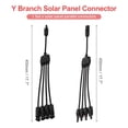 thumbnail image 2 of Adaptador paralelo en Y de 4 a 1 para paneles solares Uxcell 1Set, 2 of 6