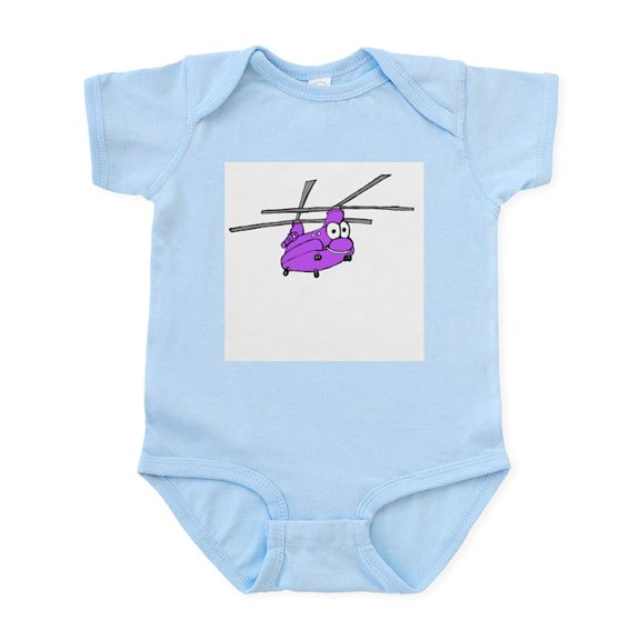CafePress - CH 47 Purple Infant Bodysuit - Baby Light Bodysuit, Size Newborn - 24 Months