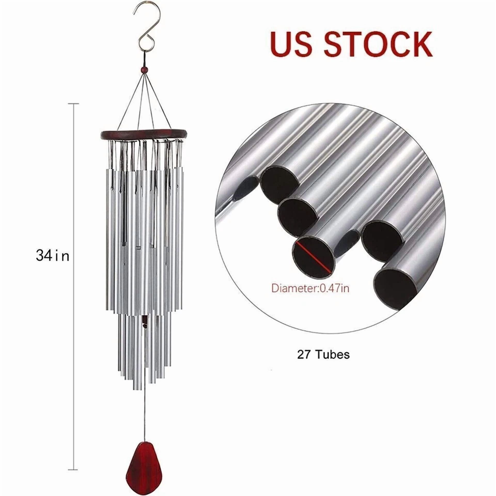 Large 27 Tubes Windchime Chapel Bells Wind Chimes Outdoor Garden Home Decor Gift