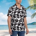 thumbnail image 3 of Pofeuu Panda Print Hawaiian Shirt for Men Sleeves Casual Button Down Summer Beach Dress Shirts T-Shirts,Small, 3 of 7