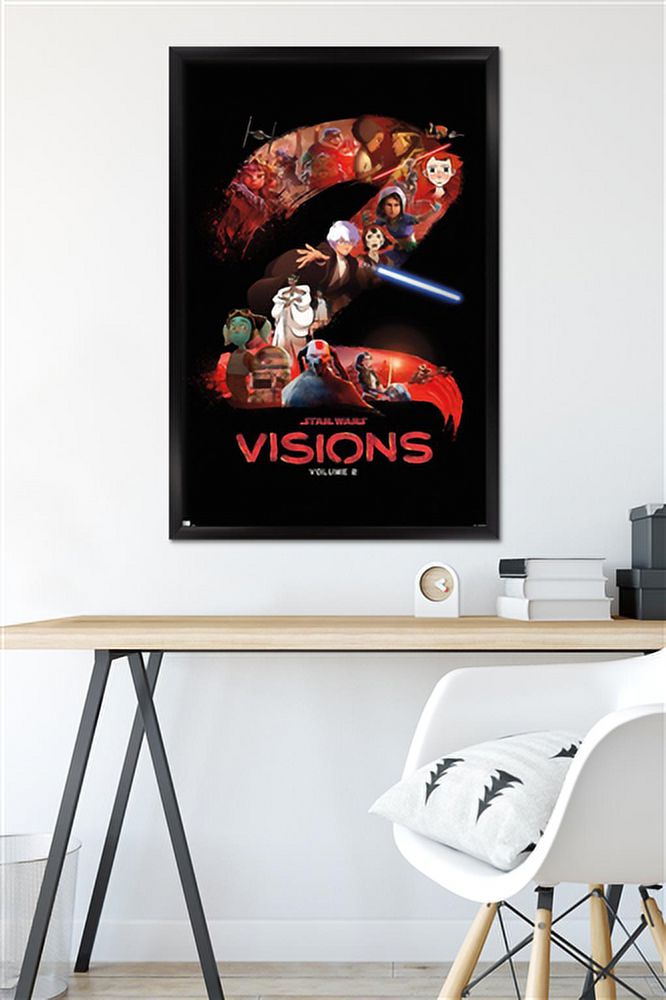 Star Wars: Visions Season 2 - One Sheet Wall Poster, 22.375" x 34" Framed