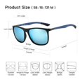 thumbnail image 4 of Lentes de Sol ZENOTTIC Cuadrados Polarizados para Hombre en Fibra de Carbono, 4 of 6