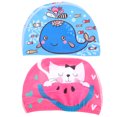thumbnail image 4 of 2 Pcs Casquettes de Natation Mode Protection des Oreilles Casquettes de Natation Étanches pour Enfants, 4 of 7