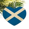 thumbnail image 2 of Scotland Scottish Country Flag Heart Love Wood Christmas Tree Holiday Ornament, 2 of 3