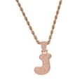 thumbnail image 1 of Collar de Cadena con Colgante de de la de la de la Del de Micro Circón Oro rosa, 1 of 6