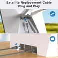 thumbnail image 3 of Câble Starlink Gen 3, Rallonge de Câble Starlink, Câble de Remplacement Étanche pour Satellite pour Starlink Gen3 V3, Câble Standard 2000 Mbps pour Câble Extérieur Starlink Gen 3, 3 of 7