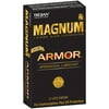 Magnum Large Size Spermicidal Lubricant Condoms Armor 12 ct Box