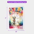 thumbnail image 5 of Happy Birthday to Australian Cattle Dog Kitten Party Balloons Cake 5x7in Folded Greeting Card Heeler Lover Gifts Single Note Card with Envelope - 00027, 5 of 5