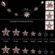 thumbnail image 2 of Glitter Rose Gold Star Garland Twinkle Little Star Party Decoration Hanging Decor backdrop, 2 of 5