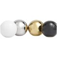 thumbnail image 4 of DecMode Multi Colored 4" Geometric Metallic Small Ceramic Orbs & Vase Filler (4 Count), 4 of 8