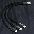 (1 piece) USB to 3 Android Micro charging cables-red-20 cm - Walmart.com
