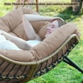 thumbnail image 7 of Outdoor Rocking Chair Cushions 6.3" Thick, Waterproof Papasan Chair Cushion, Fade-Resistant Patio Egg Lounge Chair Cushions for Indoor Outdoor Garden, Porch, Balcony, 7 of 7