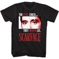 thumbnail image 1 of Scarface The Eyes Never Lie Black Adult T-Shirt 2Xlt, 1 of 2