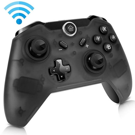 Pc Controller Wireless Windows 7 TSV Wireless Remote Controller for Nintendo Switch, Wireless Pro Controller Gaming Gamepad Joypad for Nintendo Switch Console, Gyro Axis Dual Shock (Black) ()