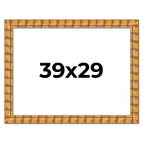 39x29 Frame Beige Real Wood Picture Frame Width 3 inches | Interior Frame Depth 0.5 inches |