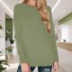 thumbnail image 2 of Camiseta básica de cuello redondo y manga larga para mujer - Top informal de otoño de corte holgado, 2 of 4