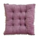 thumbnail image 2 of Funda de almohada de pana de color liso con encaje para silla. Cojín de asiento multicolor. Personalizable para sillas. Cojín de fibra de poliéster., 2 of 6