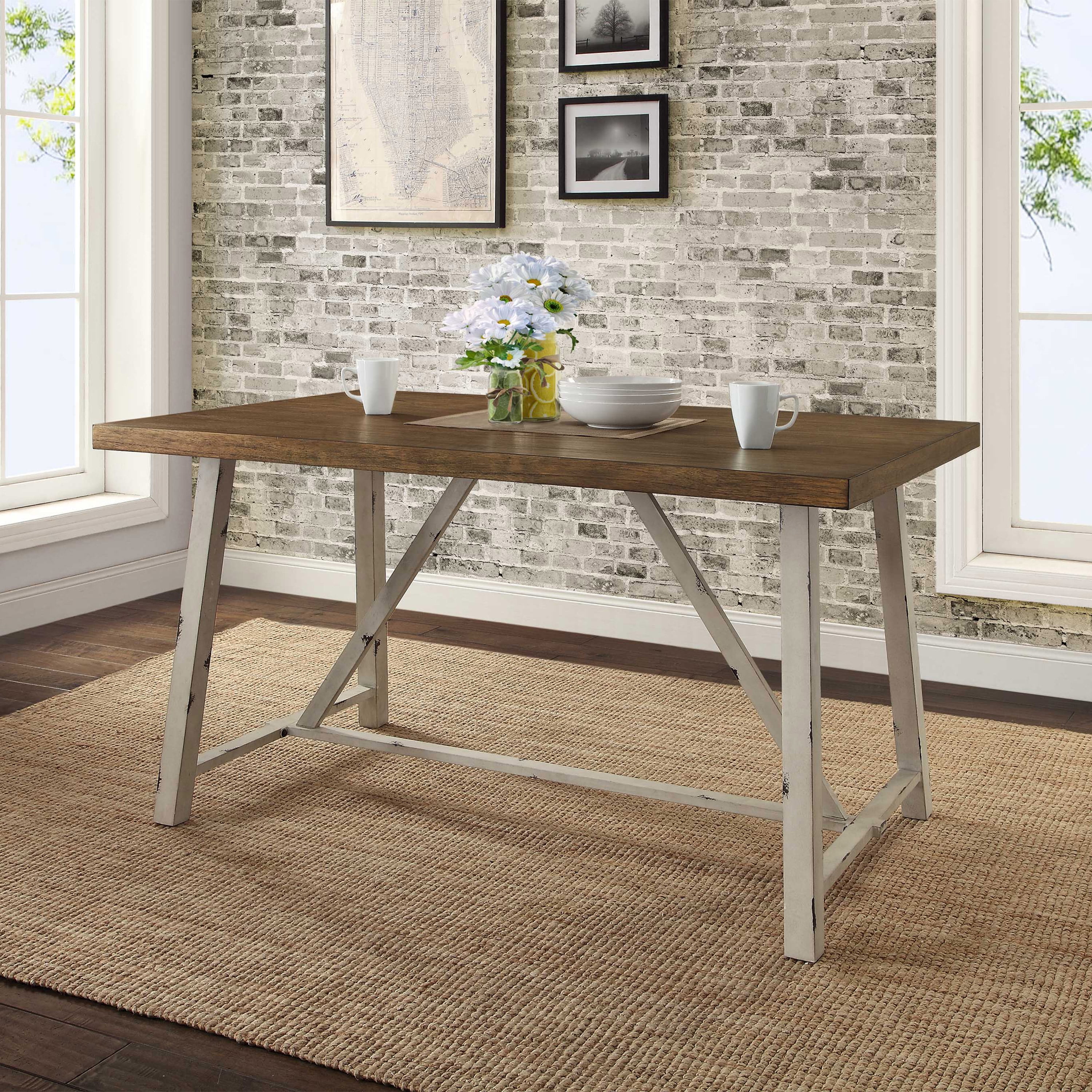 Better Homes and Gardens Collin Wood and Metal Dining Table