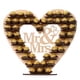 thumbnail image 4 of Soporte de exhibición de Chocolate Mr Mrs, madera de primera calidad, artístico Natural, fácil de instalar, decoración de árbol de corazón para festival de publicidad de boda Inevent HA011612-00B, 4 of 5