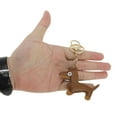 thumbnail image 4 of Unique Bargains 1 Pc Handbag Charms Keychains Dog Keychain Bag Accessories Light Brown, 4 of 5