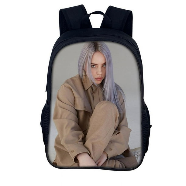 Billie Eilish Surrounding Teenage Adult Student Men And Women Backpack Rucksack week