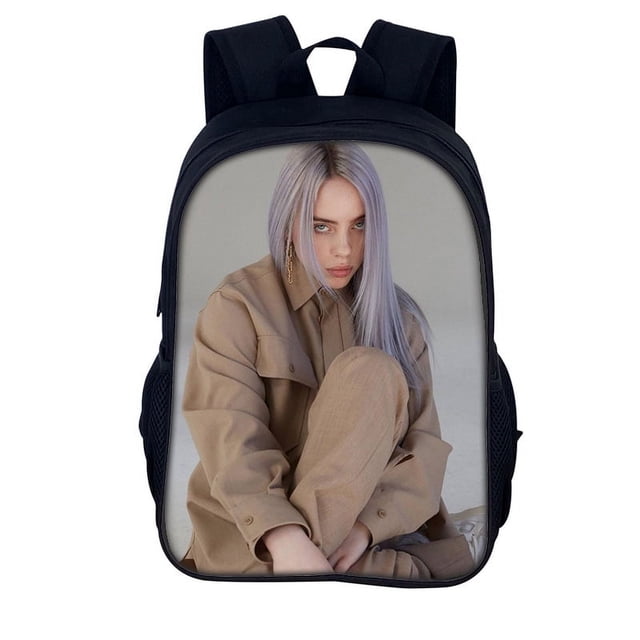 Billie Eilish Surrounding Teenage Adult Student Men And Women Backpack Rucksack-sebneei