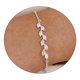 thumbnail image 5 of Pulseras delicadas para mujer Ascomy Pulseras con cadena de puntos de zirconia cúbica pequeña chapada Pulseras minimalistas ajustables con cadena de hojas para mujer Joyas para el día a día Regalos, 5 of 7