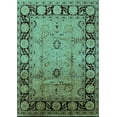 thumbnail image 1 of Ahgly Company Indoor Rectangle Oriental Turquoise Blue Traditional Area Rugs, 6' x 9', 1 of 4