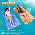 thumbnail image 6 of Joyfy 2 Packs Inflatable Pool Mat, Swimming Pool Mattress Float Lounge with Headrest, Pool Float Air Mat Pool Rafts for Adults, 6 of 8