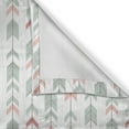 thumbnail image 5 of Ambesonne Geometry Grommet Curtain, Abstract Chevron Arrow, 50" x 96", Pale Blue and Pink, 5 of 6