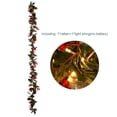 thumbnail image 2 of Justharion 1 .8m Rattan Simulative Cirrus Waterproof Reusable Decorative Rattan With light Beautifully Christmas Decorated Rattan, 2 of 6