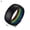 Rainbow ring 5, variant on Mens&Women Rings Stainless Steel Silicone Rainbow Band Comfort Gear Couple Ring-silver Stainless Steel-13