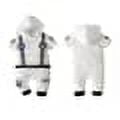 StylesILove Baby Toddler Boy Astronaut Cotton Onesie Hooded Romper Cosplay Party Halloween Jumpsuit Outfit (6 Months, White - Short Sleeve)