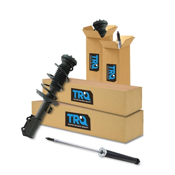 TRQ Front and Rear Complete Strut Assembly & Shock Absorber Kit Complete Strut & Coil Spring Assembly Fits Select 2012-2015 Chevrolet Cruze 2016 Cruze Limited