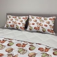 thumbnail image 2 of Sketch Comforter & Sham Bedding Set, Illustration of Fruits Drawn by Hand Peaches Apples Organic Healthy Food, 3 pcs Duvet Set Microfiber Filling Quilt, 5 Sizes, Cinnamon and Peach, by Ambesonne, 2 of 4