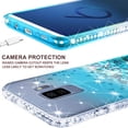 thumbnail image 6 of Compatible for Samsung Galaxy S9 Plus Case, with [Temper Glass Screen Protector] SOGA Diamond Glitter Liquid Quicksand Cover Cute Girl Women Phone Case [Clear/Teal], 6 of 6