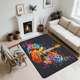 thumbnail image 7 of CURLYOOT Electric Guitar Music Band Theme Rug for Living Room Bedroom, 4x6 Ft Washable Area Rug, Non Slip Rugs for Entryway, Large Carpet for Indoor Dining Room, 7 of 7