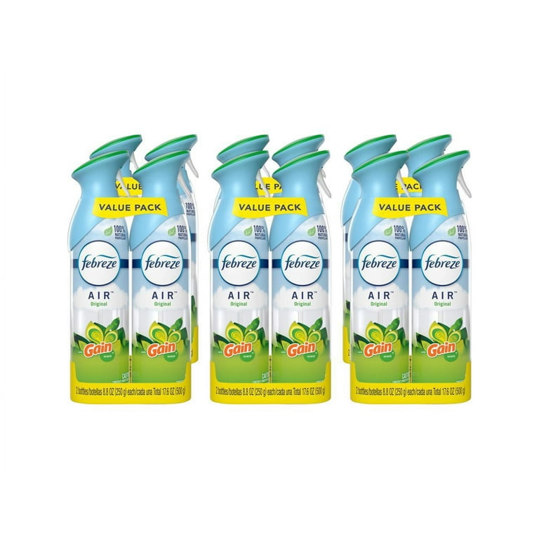 AIR, Gain Original, 8.8 oz Aerosol Spray, 2/Pack, 6 Pack/Carton AIR, Gain Original, 8.8 oz Aerosol Spray, 2/Pack, 6 Pack/Carton