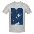 thumbnail image 4 of Bingfone Space Dinosaur Men'S Loose Fit Short-Sleeve Pocket T-Shirt, 4 of 7