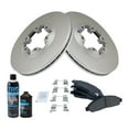 thumbnail image 2 of TRQ Brake Coated Rotor & Pad Ceramic Front Kit w/Fluids for Colorado Canyon BKA23799 Fits select: 2004-2008 CHEVROLET COLORADO, 2004-2008 GMC CANYON, 2 of 6