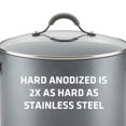 thumbnail image 4 of Circulon 81401 14" Helper Handle Hard Anodized Aluminum Skillet, 14 Inch, Oyster Gray, 4 of 9