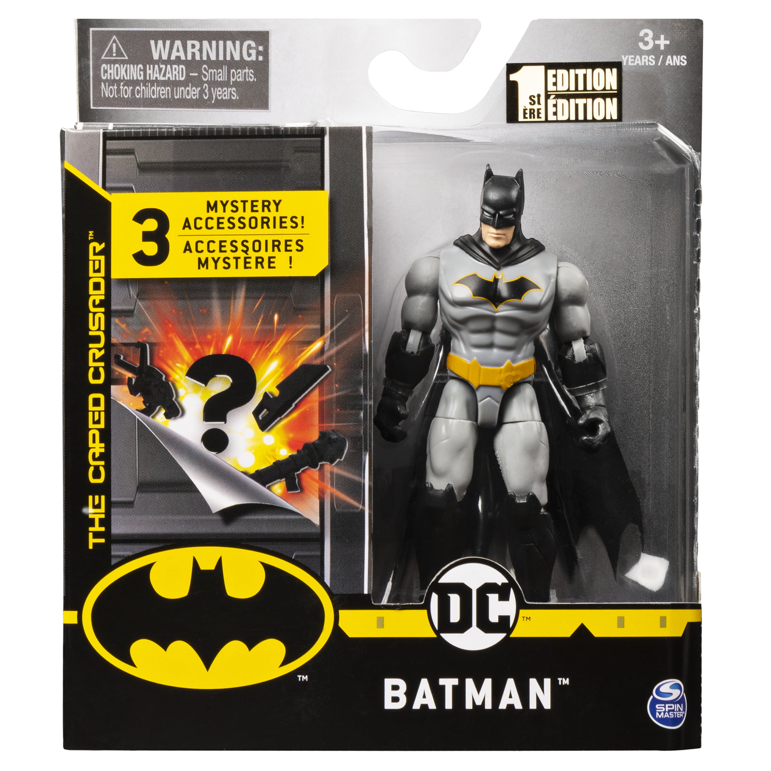 Batman 4-Inch Rebirth Batman Action Figure with 3 Mystery Accessories,  Mission 2 